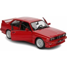 Esranın Dünyası 1988 Bmw 3 Series M3 (E30) 1:24 Model Araba - Kırmızı, Detaylı ve Koleksiyonluk Mini Maket
