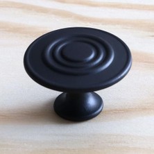Esranın Dünyası BADEM10 Klas Daire Kulp Düğme Mat Siyah Mobilya Dolap Mutfak Dolabı Çekmece Kulpları Kapak Kulpu Kulb Metal