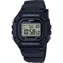 Casio W-218H-1AVDF Dijital Erkek Kol Saati Siyah Kasa ve Kordon ile 50M Suya Dayanıklı