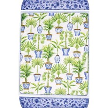 Caspari Potted Palms White Napkin Luncheon
