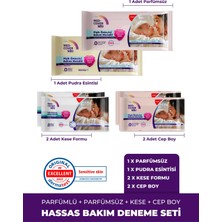 Med-Cover Baby Pişik Önleyici Bakım Mendil Seti – Parfümlü 50'li  + Parfümsüz 50'li + 2 Kese + 2 Cep Boy