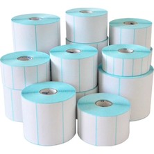 Zebra 100X100 Rulo Termal Etiket 5000 ADET - 10'lu Set Yüksek Yapışkanlık Özelliği ile