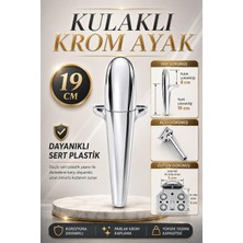 Nzb Krom Kaplama Plastik Sehpa Ayağı 19 cm Mobilya Kanepe Koltuk Ayağı Ayak