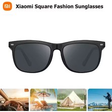 Xiaomi Mijia Square Polarize 14 Katmanlı Oar Kaplama Unisex Güneş Gözlüğü Hd Nylon Lens Siyah Çerçeve