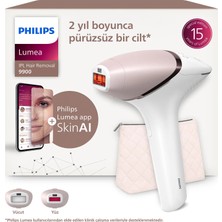 Philips Lumea 9900 Serisi BRI950/02 IPL Tüy Alma, SkinAI Uygulama, Vücut ve Yüz için 2 Başlık, Çanta
