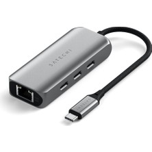 Satechi 4 In 1 Usb-C Hub 2.5gbit Ethernet Uzay Grisi ST-H3C25EM