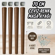 Masa Ayak ceviz renkte olup demir aparat ve vidalariyla gönderim yapılır.