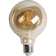 Cata G90 Rustik LED Ampul Amber E-27 Duy Tipi 6W Güç Tüketimi ile Sıcak Işık