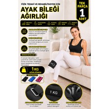 Spor Byfit 1 kg Fizik Tedavi Rehabilitasyon Kuvvet ve Güç Egzersizleri Için Kum Bilek Ağırlığı - Tek Parça