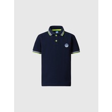 North Sails Baskılı %100 Organik Pamuk Çocuk Polo Yaka Tişört