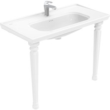 Creavit Antik Dolap Uyumlu 100 cm Lavabo ve Ayak Seti