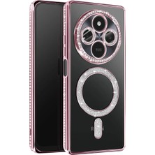 Aslanoğlu Store Xiaomi Redmi 14C Joke Simli Magneticsafe Kılıf - Pembe