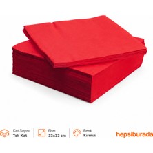 Borapack Peçete 20 Adet  Kırmızı