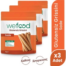 Wefood glutensiz Grissini Sade 40 g 3'lü