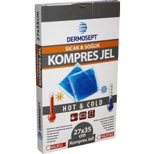 Dermosept 27 x 35 cm Sıcak Soğuk Kompres Termo Buz Jel Ergonomik Tasarımlı Büyük Boy