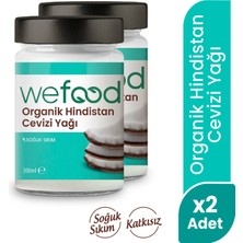 Wefood 2'li Organik Hindistan Cevizi Yağı 300 ml