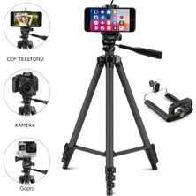 Zamass 3120A Ayarlanabilir Tripod Kamera Telefon Tutucu Kaymaz Özellikli 3 Ayaklı