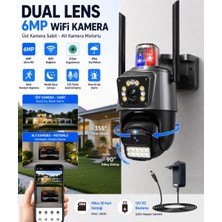 Ventus ICSee RX23 6MP Dual Lens 360° Görüş Hareketli  Waterproof Gece Görüş Sesli Görüşme Akıllı Kamera Çakarlı
