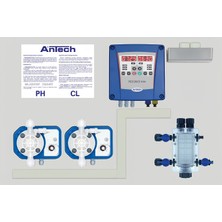 ANTECH Sistem 05 E – Ph & Orp Ölçümlü Optima Pompalı Havuz Kontrol Sistemi