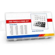 Badem10 Sekman Seti 300 Parça | 18 Farklı Boy | Ayraçlı Saklama Kutulu Segman Klips Seti