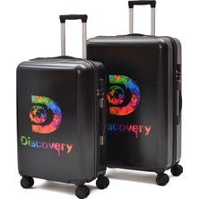 Discovery 2’li Valiz Seti Orta + Büyük – Polikarbon Kırılmaz, Hafif, 360° Sessiz Teker