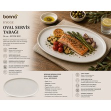 Bonna Hygge Oval Servis Tabak 34 cm