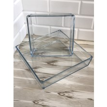 Paşabahçe Premium 2'li Kare Borcam Seti (Büyük + Küçük)