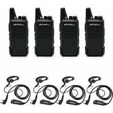Zetcom N446 PMR El Telsizi (4'lü Telsiz + Kulaklık Set)