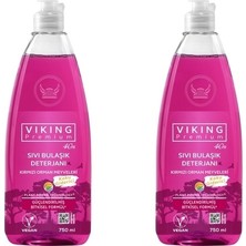 Viking Premium Kırmızı Orman Meyveleri Sıvı Bulaşık Deterjanı 750 ml Vegan Özellikli 2'li