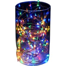 Buffer Pilli Dekoratif Peri LED Işık 3 Metre RGB Renkli İç Mekan Aydınlatma Dim Özelliği ile