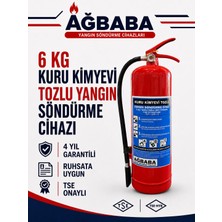 Ağbaba 6 kg Kuru Kimyevi Tozlu Yangın Söndürme Cihazı