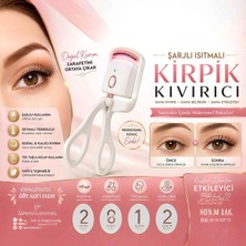 Als Şarjlı Isıtmalı Kirpik Kıvırıcı | Elektrikli Kirpik Şekillendirici | Doğal ve Kalıcı Kıvrım Veren Kirpik Buklesi