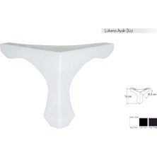 Akça Lükens Baza Mobilya Ayağı Beyaz 14 Cm Sert ABS Plastik Malzeme ile Modern Tasarım