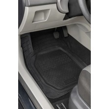 Nissan Qashqai 2022 Uyumlu 3 cm Havuzlu 5 Parça Set 3D Paspas Takımı Siyah