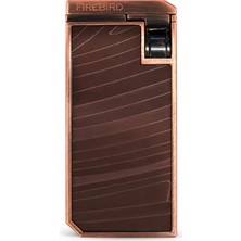 Firebird Çift Torch Pürmüz Bronz Desenli Puro Çakmağı