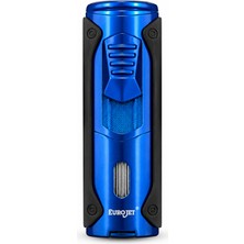 Eurojet Dört Torch Pürmüz Mavi Siyah Puro Çakmağı