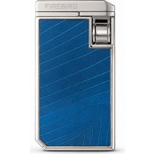 Firebird Çift Torch Pürmüz Gümüş Mavi Puro Çakmağı