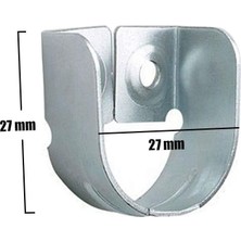 Nobel 2'li Dolap Elbise Askı Aparatı Metal 27 mm Boyutunda Pratik Kullanım İçin Tasarlandı