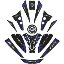 Gogo Premium Yamaha R25 2019 - 2024 Uyumlu Tank Pad Set 005