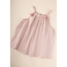 Askılı Elbise 1-7 Yaş Pudra Pembe