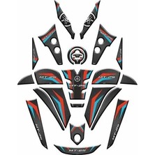 Gogo Premium Yamaha MT25 2020 - 2024 Uyumlu Full Tank Pad Set 010