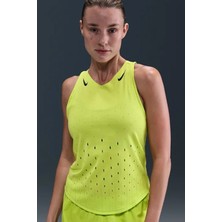 Nike Dri Fit Aeroswift Running Adv Singlet Tank Top Green Lazer Kesim Koşu Atleti Fıstık Yeşili