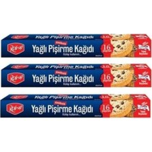 Roll-Up Silikonlu Kesilmiş Yağlı Pişirme Kağıdı (37 Cm. x 42 Cm.) 16 Yaprak / 3 Pk.