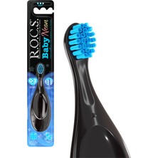 R.O.C.S. Baby Neon Ekstra Yumuşak Diş Fırçası Mavi 0-3 Yaş İçin Güvenli Temizlik