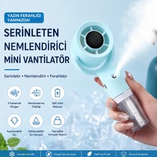 Tarçın Taşınabilir Spreyli Vantilatör USB Şarjlı Mini Fan
