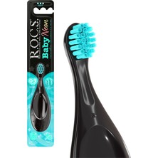 R.O.C.S. Baby Neon Ekstra Yumuşak Diş Fırçası 0-3 Yaş İçin Turkuaz