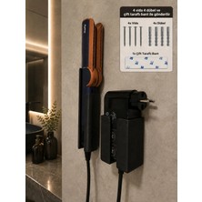 Megy Home Siyah Dyson Airstrait Uyumlu Stand Tutucu Set Plastik Malzeme ile Duvara Montaj