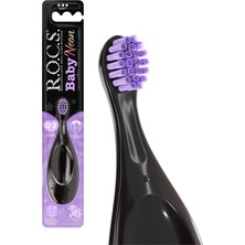 R.O.C.S. Baby Neon Ekstra Yumuşak Diş Fırçası Mor 0-3 Yaş İçin Güvenli Temizlik