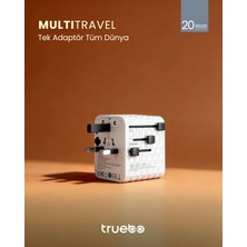 Truebo Multitravel Travel Adapter & Charger – Evrensel Seyahat Adaptörü