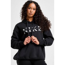 Nike Sportswear Phoenix Ls Top Sweatshirt Blue Kadın Sweatshirt Siyah